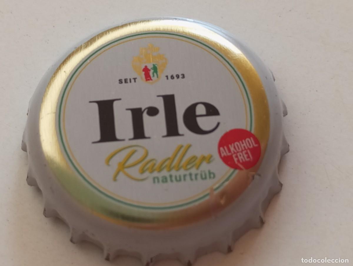 Coleccionismo de cervezas: Chapa tap&oacute;n corona de la cerveza alemana IRLE RADLER NATURTR&Uuml;B ALKOHOLFREI