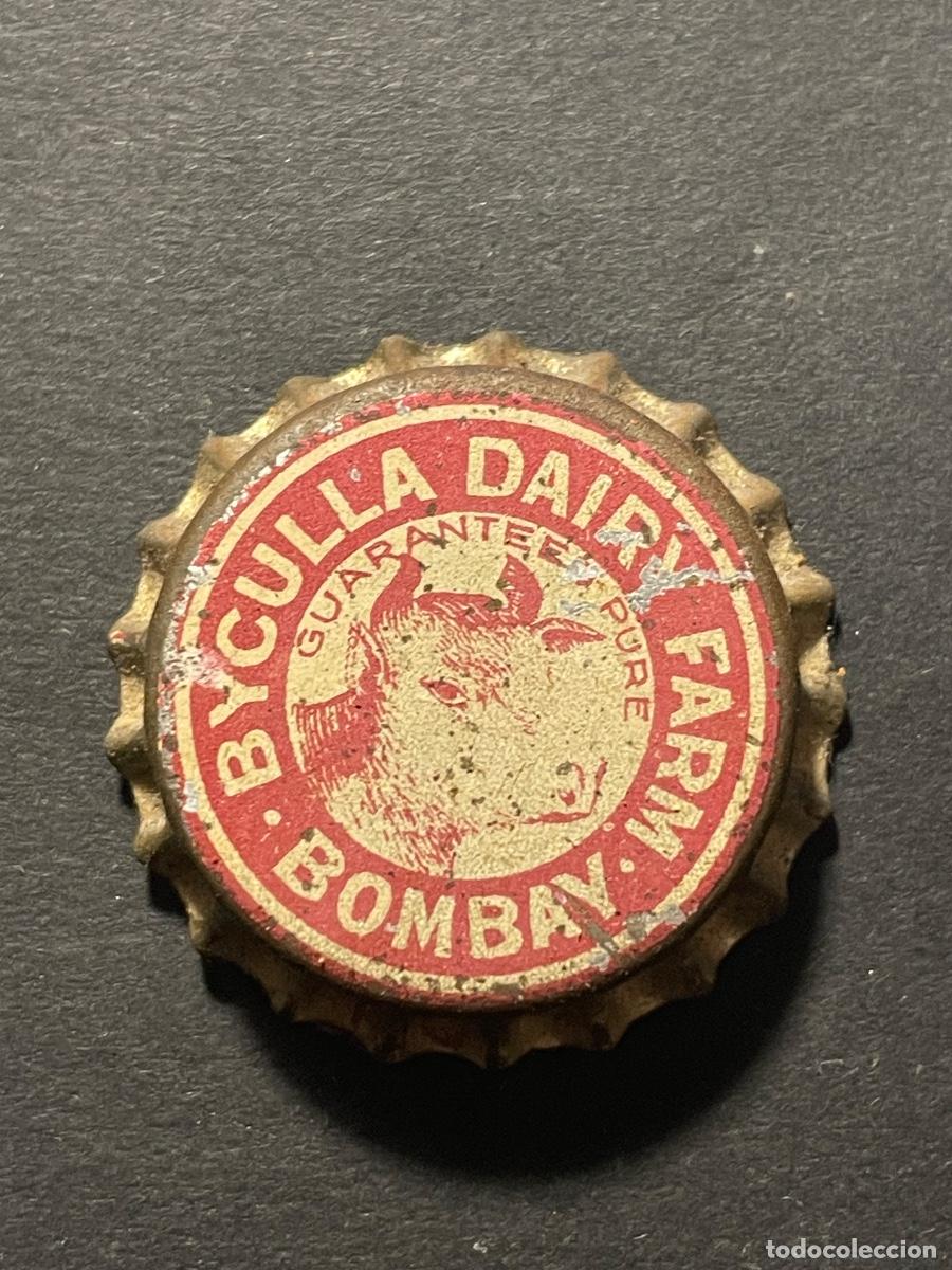 Coleccionismo de cervezas: BEBIDAS - ANTIGUA CHAPA CORONA - BYCULLA DAIRY FARM - BOMBAY - GUARANEER PURE