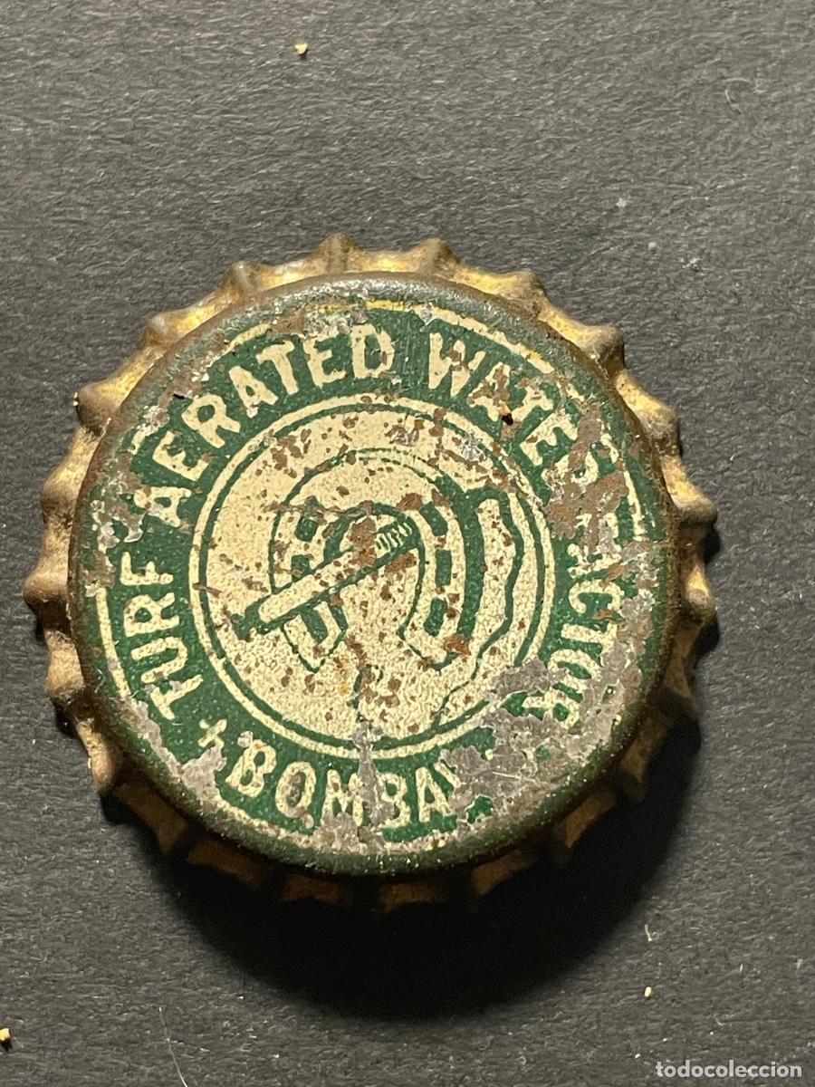 Coleccionismo de cervezas: BEBIDAS - ANTIGUA CHAPA CORONA - TURF AERATED WATER FACTORY - BOMBAY -