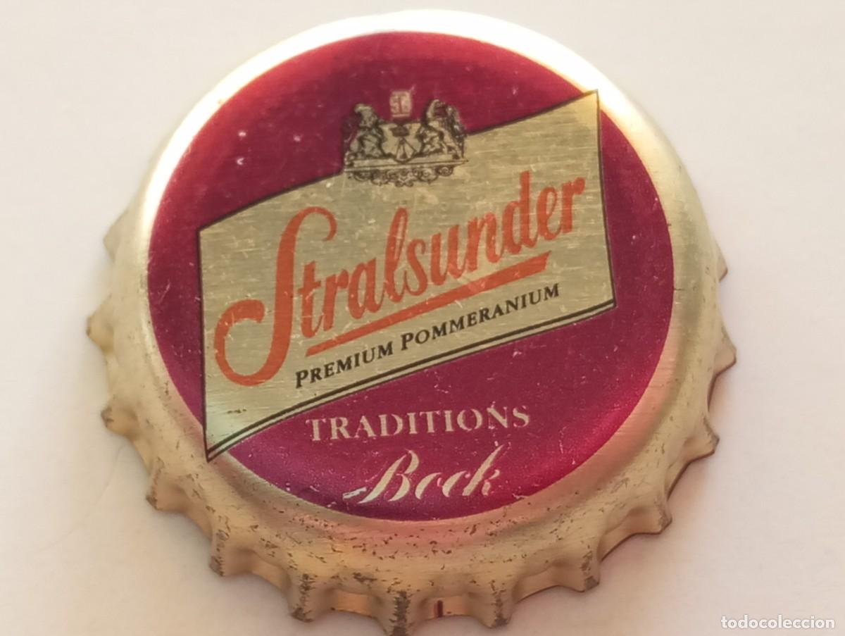 Coleccionismo de cervezas: Chapa tap&oacute;n corona de la cerveza alemana STRALSUNDER PREMIUM POMMERANIUM TRADITIONS BOCK