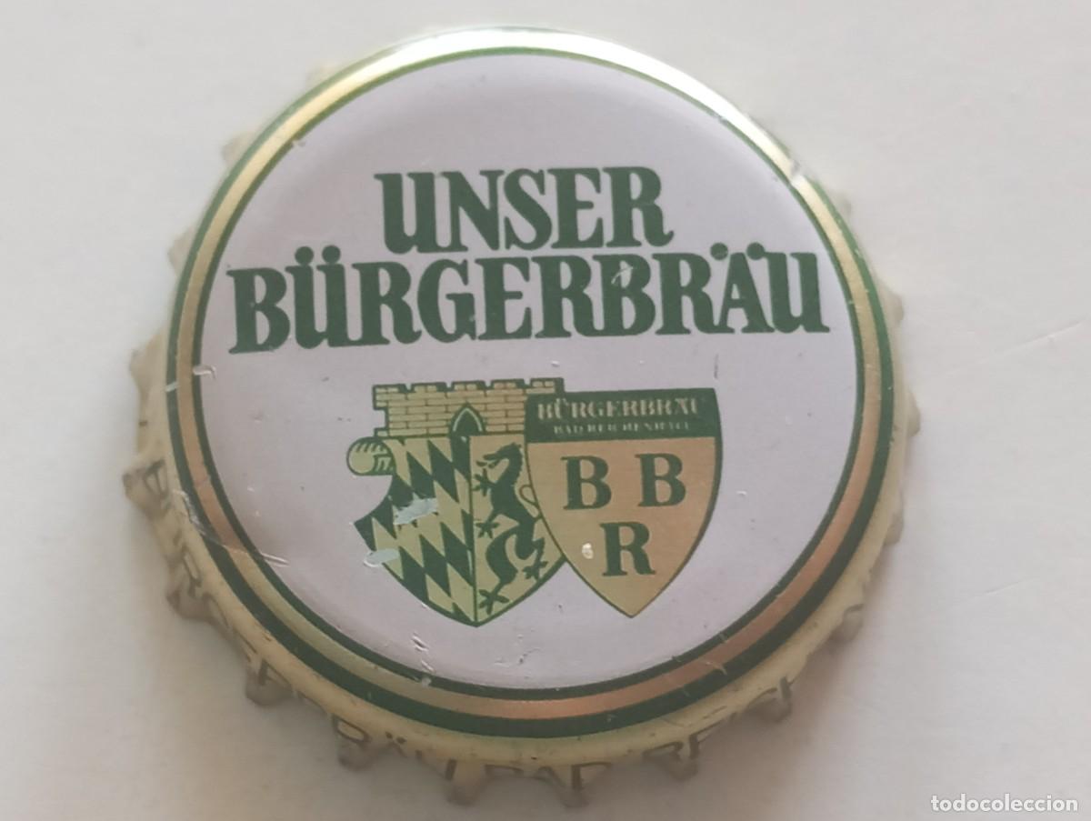 Coleccionismo de cervezas: Chapa tap&oacute;n corona de la cerveza alemana UNSER B&Uuml;RGERBR&Auml;U