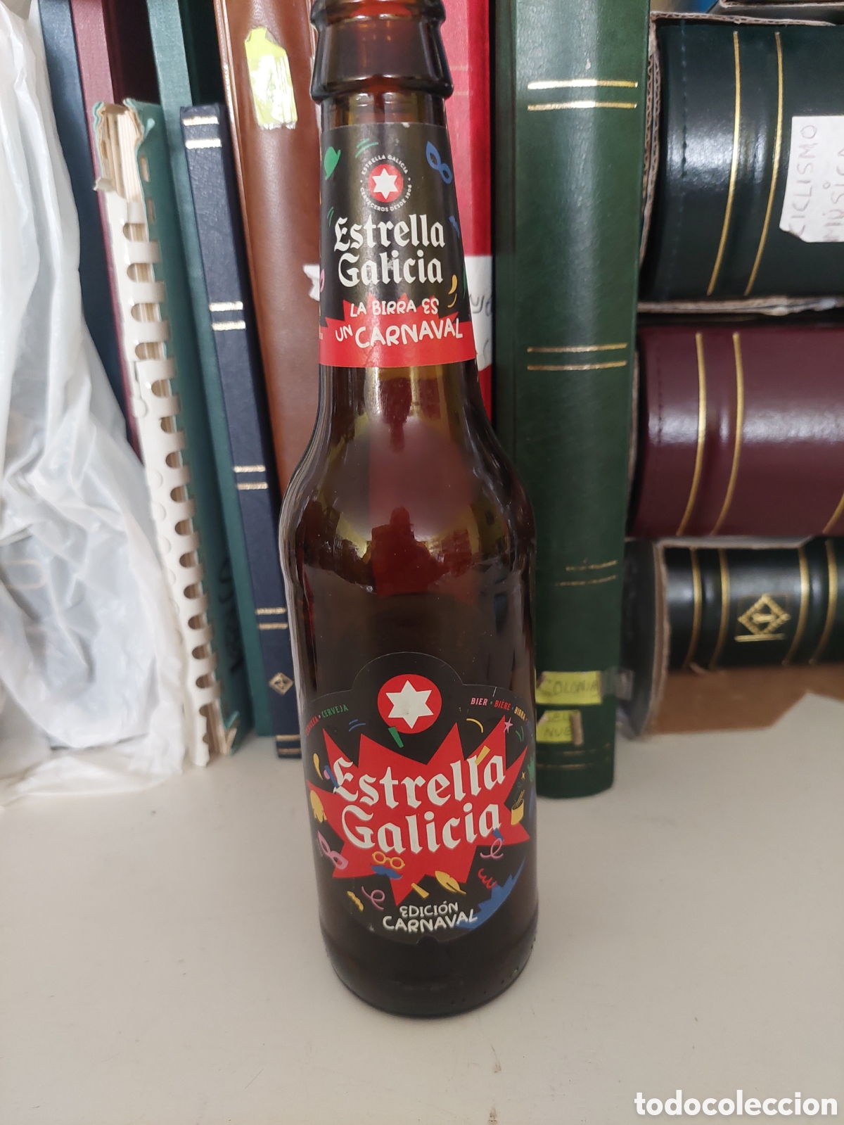 Coleccionismo de cervezas: BOTELLA ESTRELLA GALICIA VACIA CARNAVAL