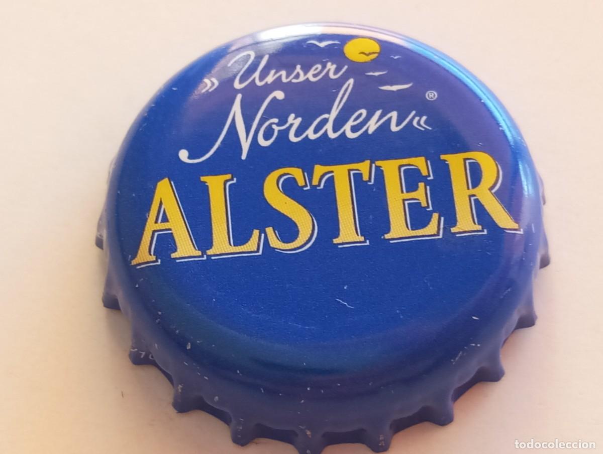 Coleccionismo de cervezas: Chapa tap&oacute;n corona de la cerveza alemana UNSER NORDEN ALSTER