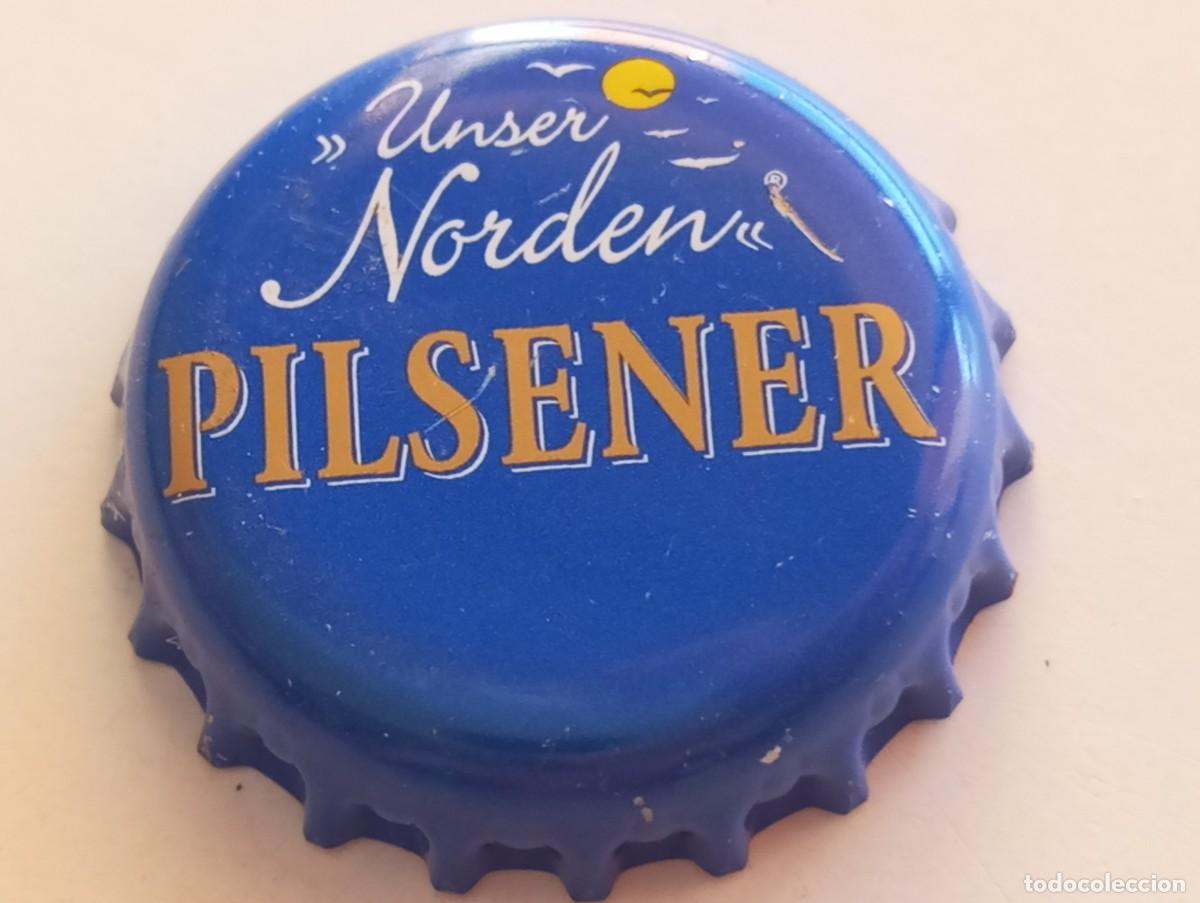 Coleccionismo de cervezas: Chapa tap&oacute;n corona de la cerveza alemana UNSER NORDEN PILSENER