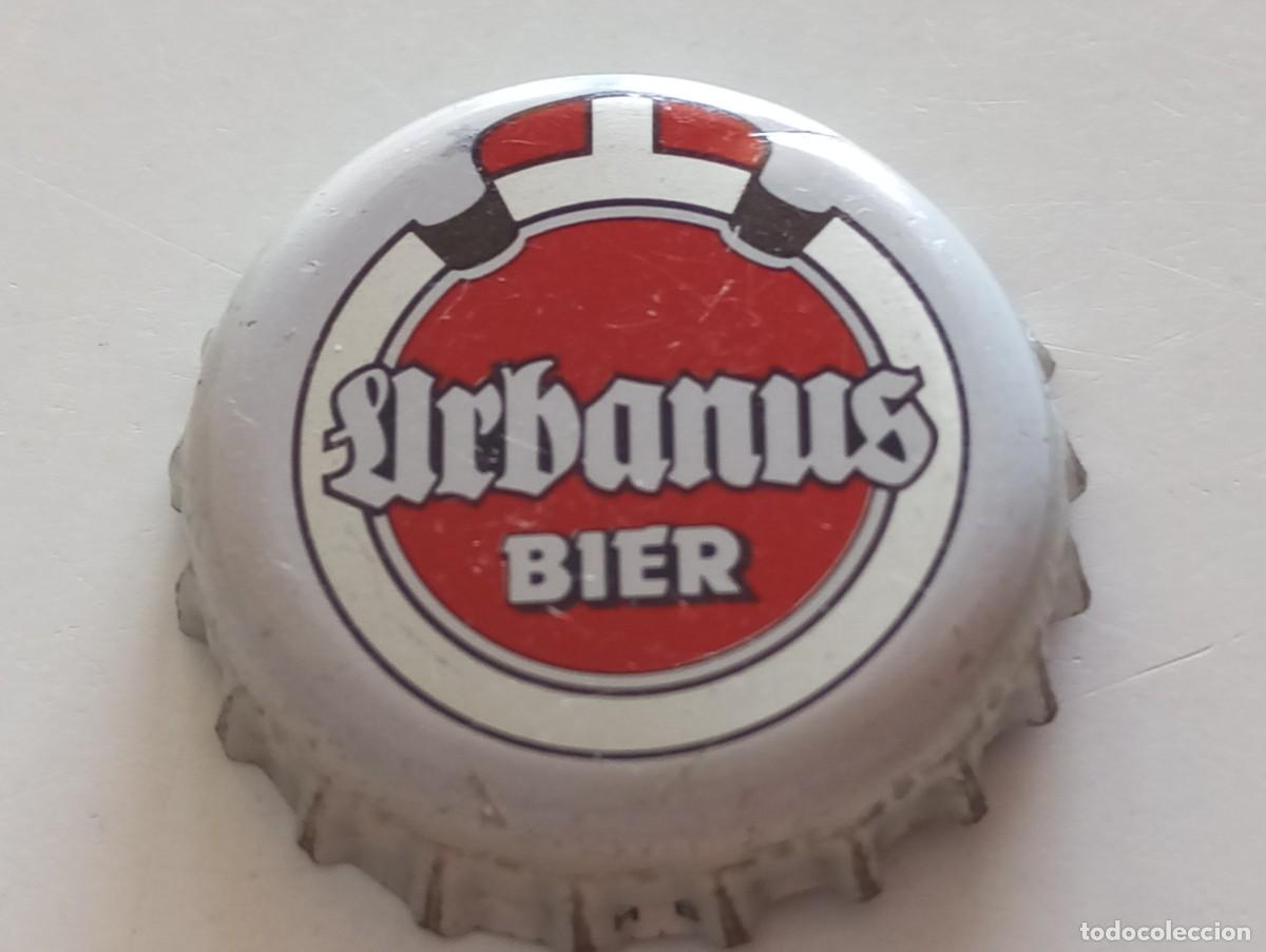 Coleccionismo de cervezas: Chapa tap&oacute;n corona de la cerveza alemana URBANUS BIER