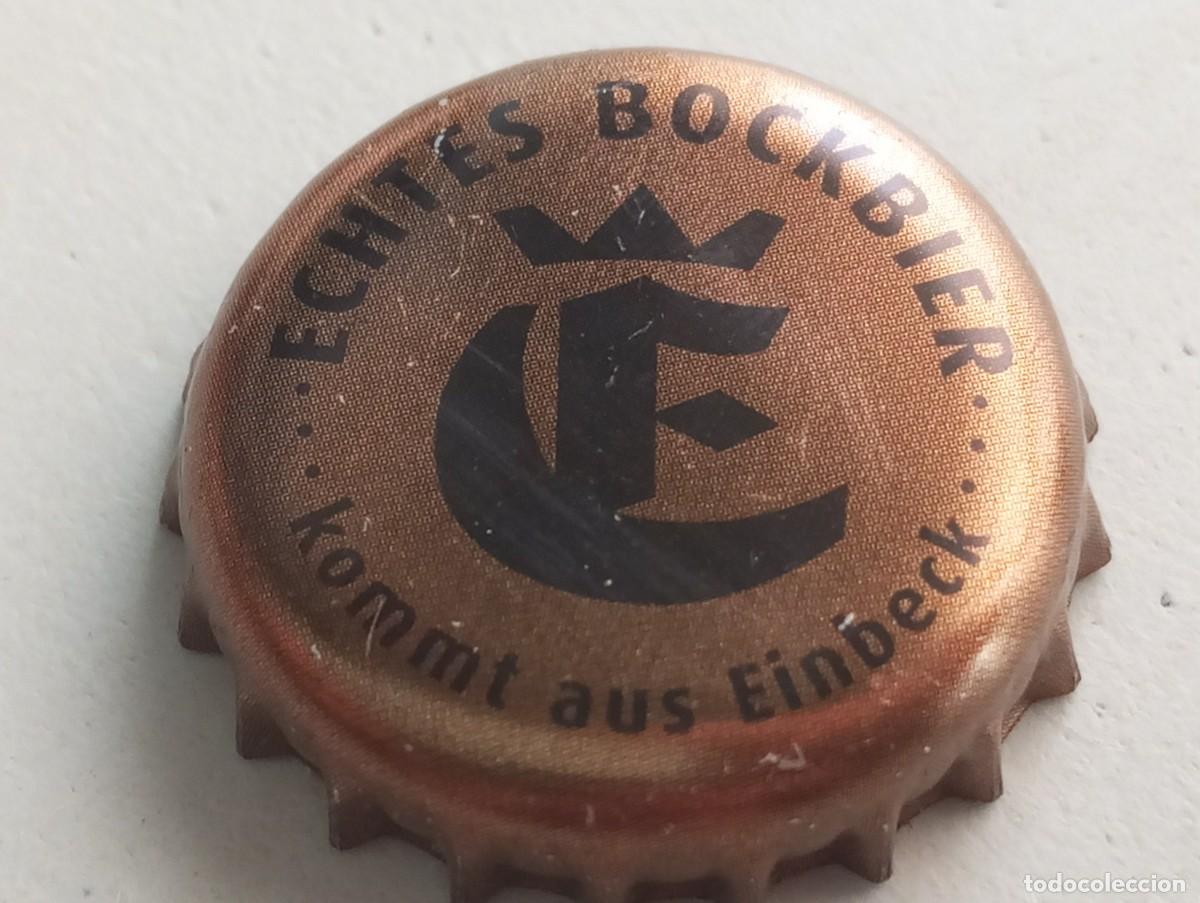 Coleccionismo de cervezas: Chapa tap&oacute;n corona de la cerveza alemana EINBECKER ECHTES BOCKBIER UR-BOCK DUNKEL