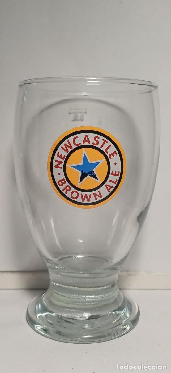 Coleccionismo de cervezas: Vaso cerveza Newcastle Brown Ale 0,3l 1998-2006 13cm