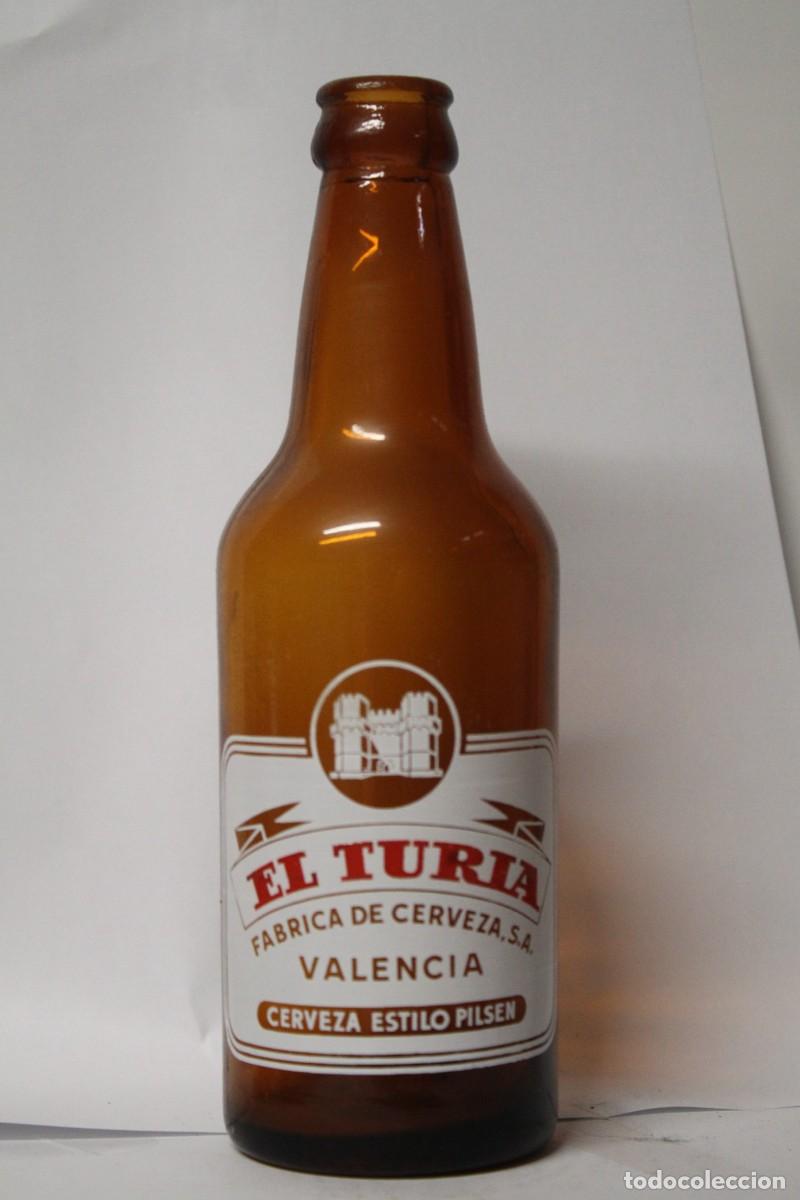 Coleccionismo de cervezas: ANTIGUA BOTELLA EL TURIA 33 CL