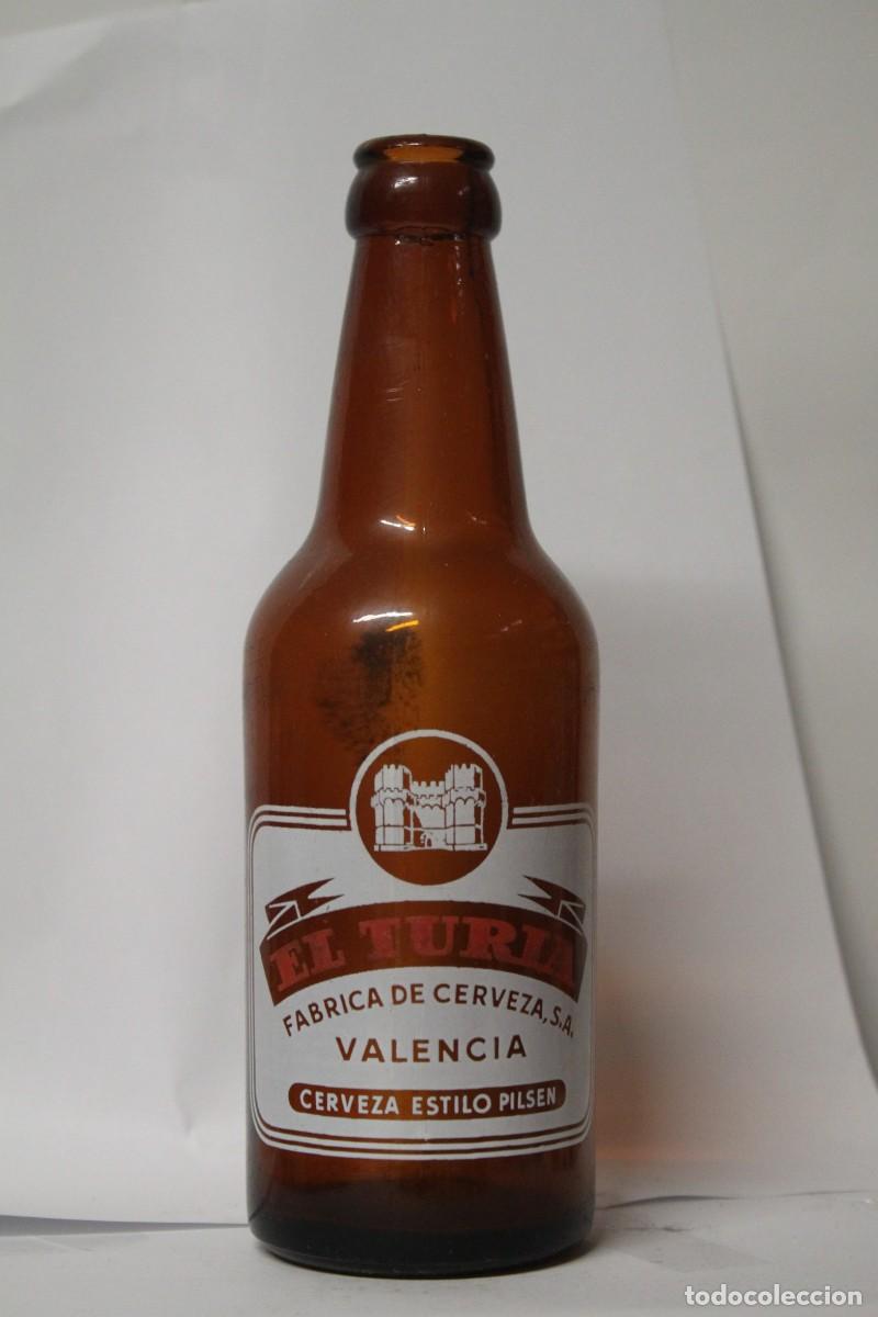 Coleccionismo de cervezas: ANTIGUA BOTELLA EL TURIA 33 CL