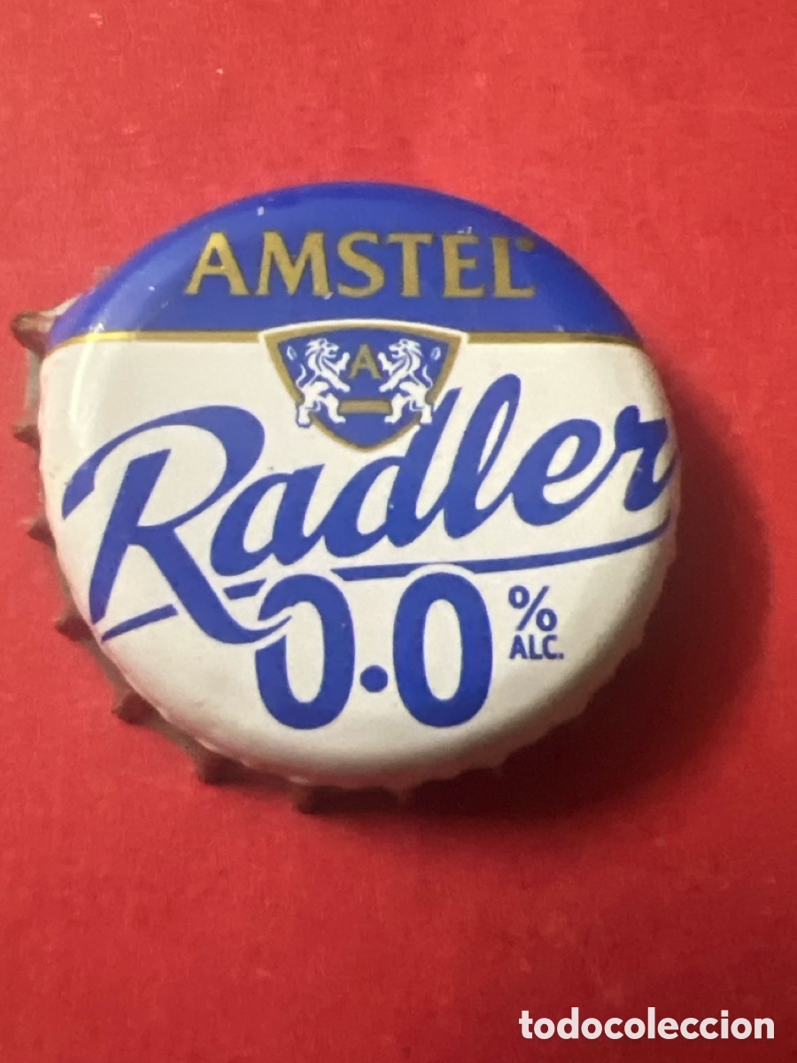 Coleccionismo de cervezas: T4/X83/E5. CHAPA CERVEZA - Amstel Radler 0.0% Alc. A - PA&Iacute;SES BAJOS