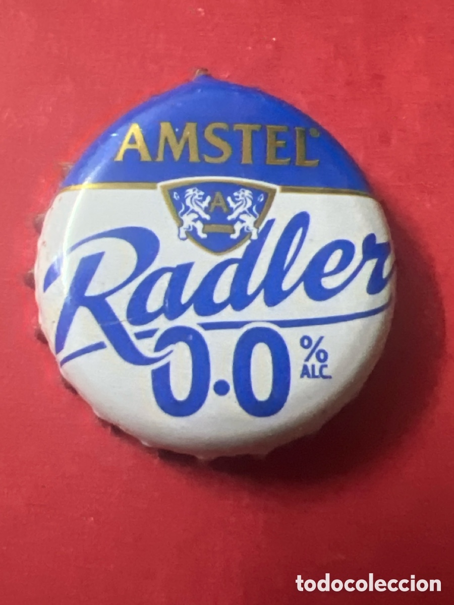 Coleccionismo de cervezas: T4/X83/E6. CHAPA CERVEZA - Amstel Radler 0.0% Alc. A - PA&Iacute;SES BAJOS