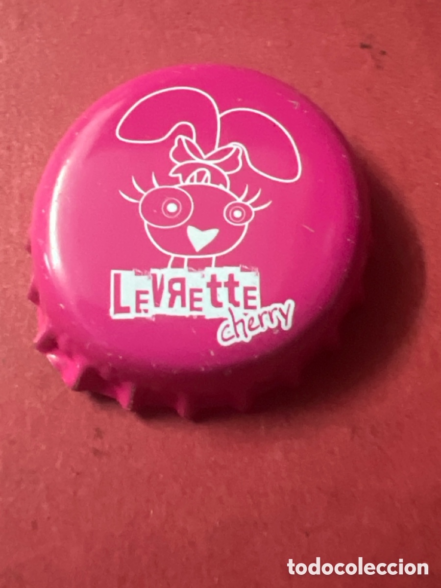 Coleccionismo de cervezas: H318. CHAPA CERVEZA - Levrette Cherry - FRANCIA