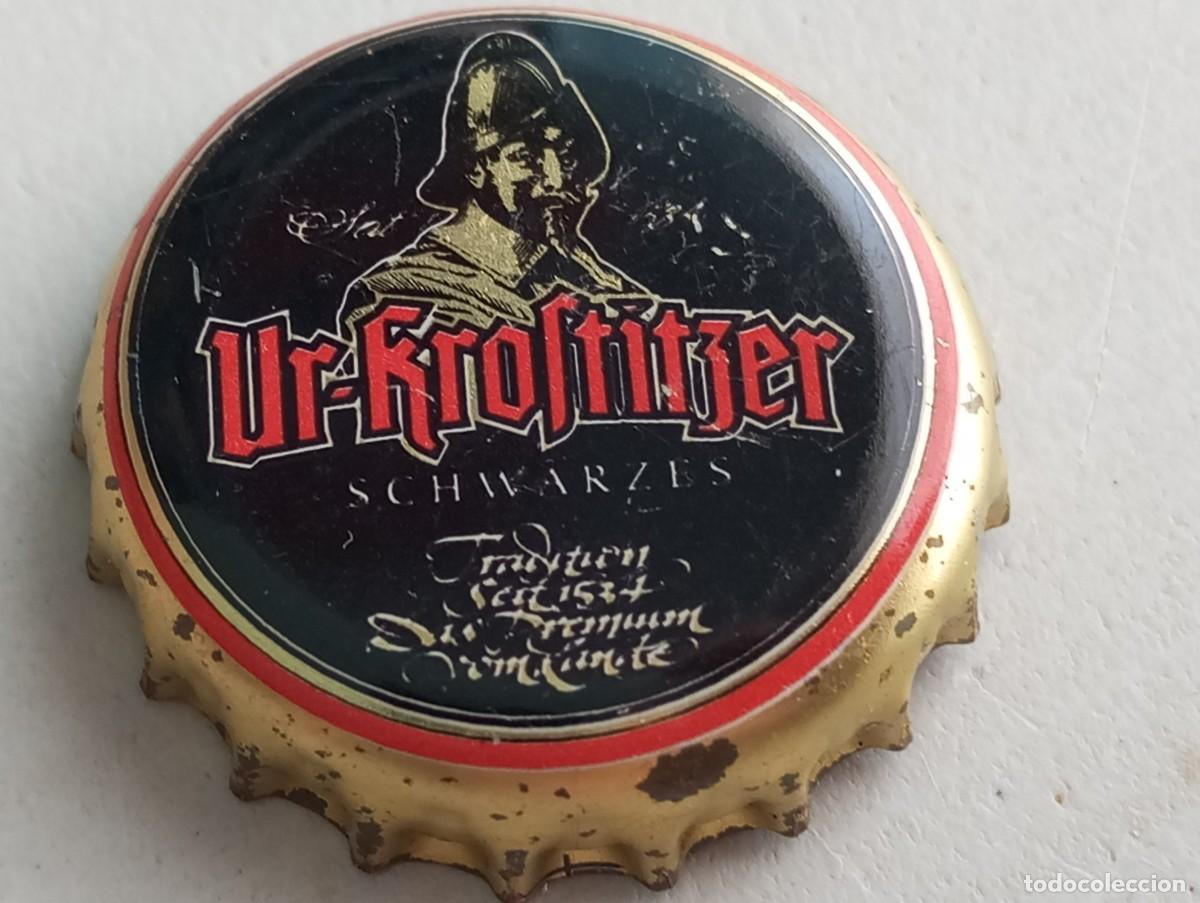 Coleccionismo de cervezas: Chapa tap&oacute;n corona de la cerveza alemana UR-KROSTITZER SCHWARZES TRADITION SEIT 1534 ...