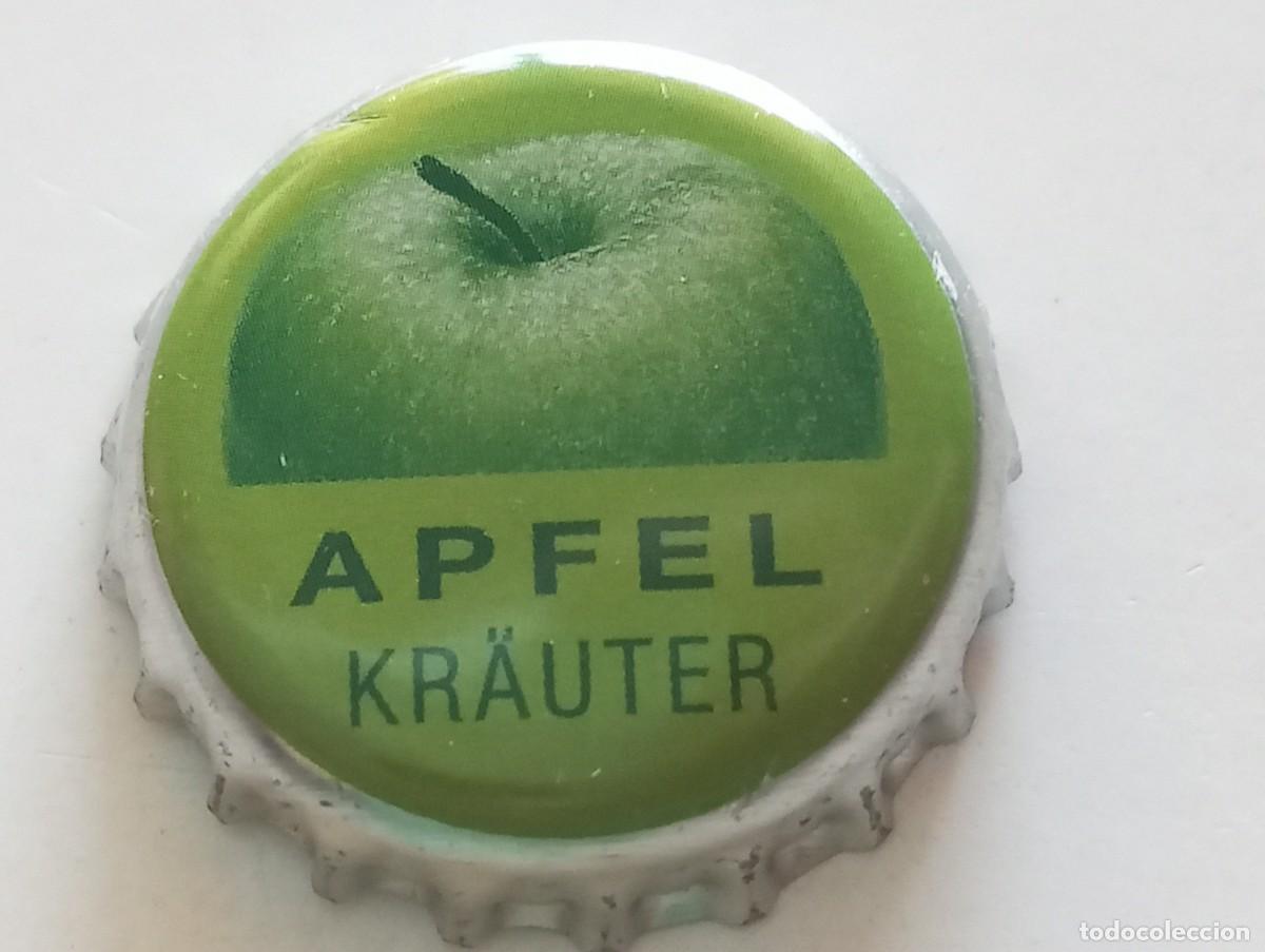Coleccionismo de cervezas: Chapa tap&oacute;n corona de la cerveza alemana VELTINS APFEL KR&Auml;UTER