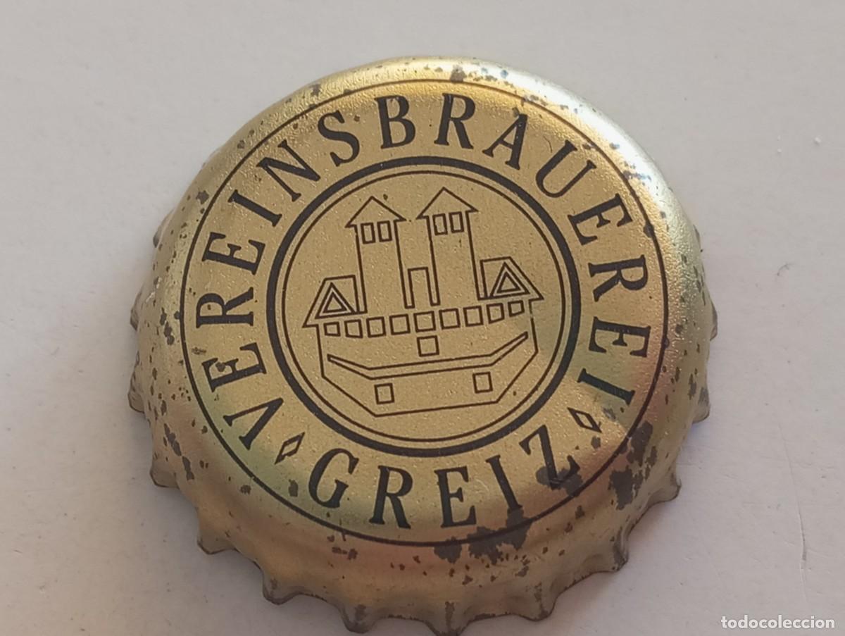 Coleccionismo de cervezas: Chapa tap&oacute;n corona de la cerveza alemana VEREINSBRAUEREI GREIZ