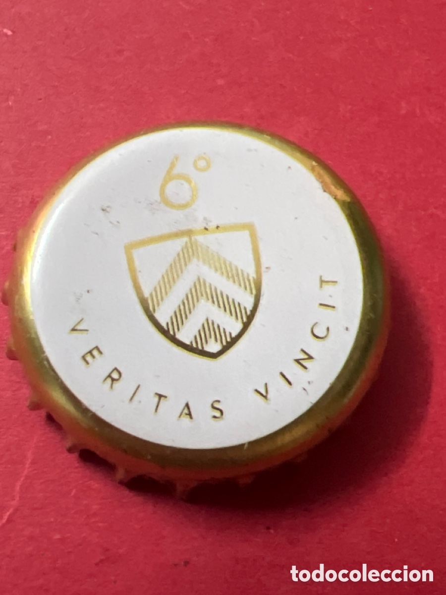 Coleccionismo de cervezas: T4/X82/J2. CHAPA CERVEZA - Veritas Vincit 6&deg; - B&Eacute;LGICA