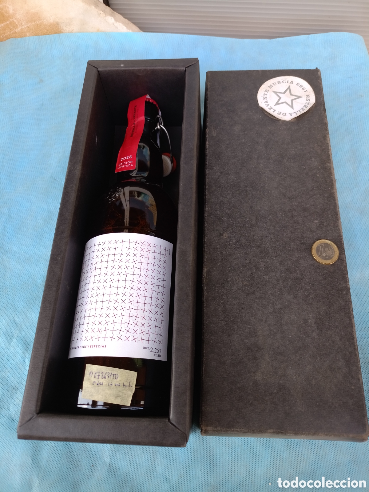 Sammeln von Brauereiartikeln: BOTELLA DE CERVEZA ESTRELLA DE LEVANTE 1 LITRO EDICI&Oacute;N LIMITADA .