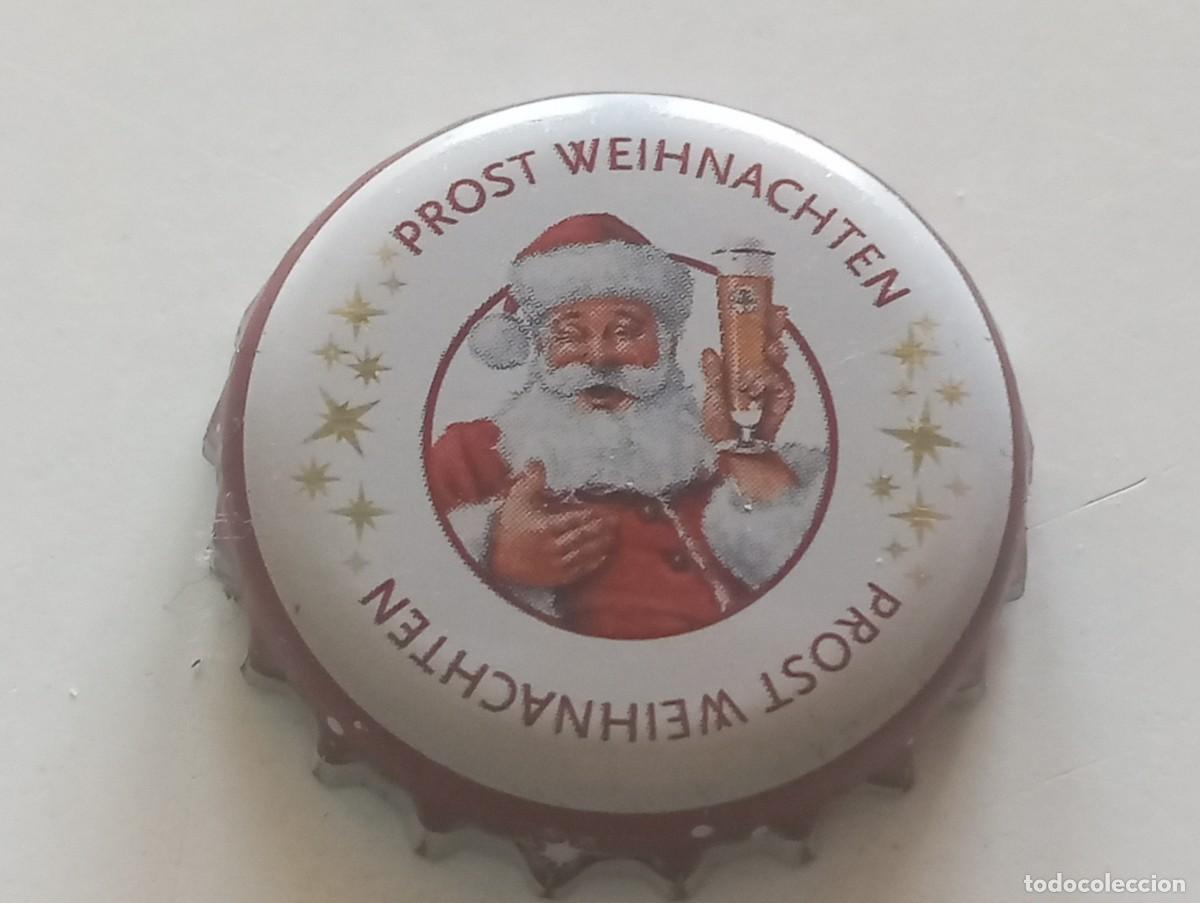 Coleccionismo de cervezas: Chapa tap&oacute;n corona de la cerveza alemana WARSTEINER PROST WEIHNACHTEN
