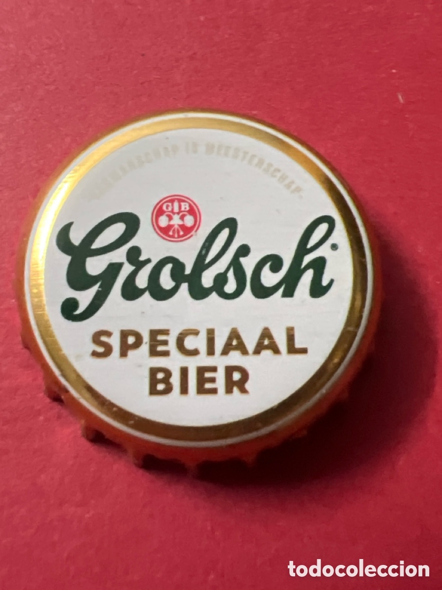 Coleccionismo de cervezas: T4/X82/J6. CHAPA CERVEZA - Grolsch Speciaal Bier Vakmanschap is Meesterschap GB - PA&Iacute;SES BAJOS