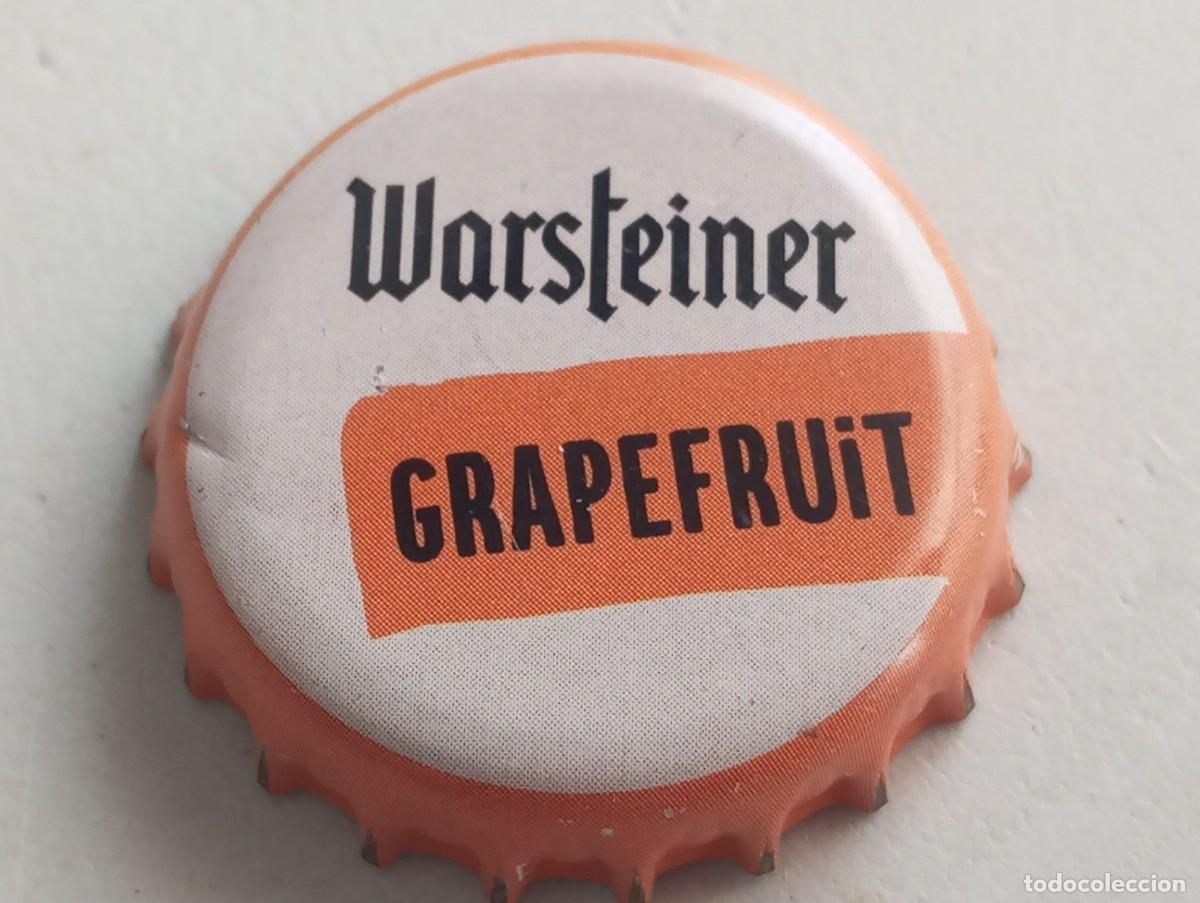 Coleccionismo de cervezas: Chapa tap&oacute;n corona de la cerveza alemana WARSTEINER GRAPEFRUIT