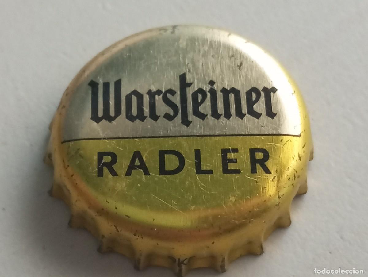 Coleccionismo de cervezas: Chapa tap&oacute;n corona de la cerveza alemana WARSTEINER RADLER