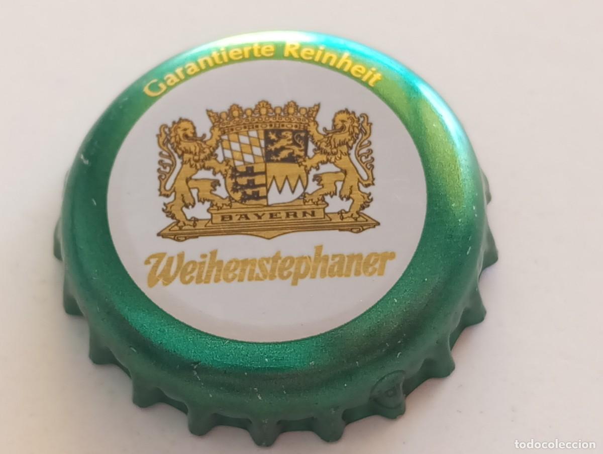 Coleccionismo de cervezas: Chapa tap&oacute;n corona de la cerveza alemana WEIHENSTEPHANER