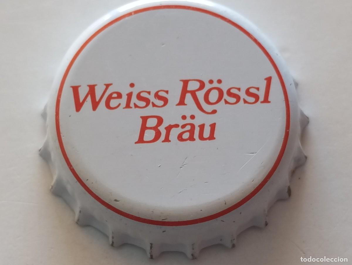 Coleccionismo de cervezas: Chapa tap&oacute;n corona de la cerveza alemana WEISS R&Ouml;SSL BR&Auml;U