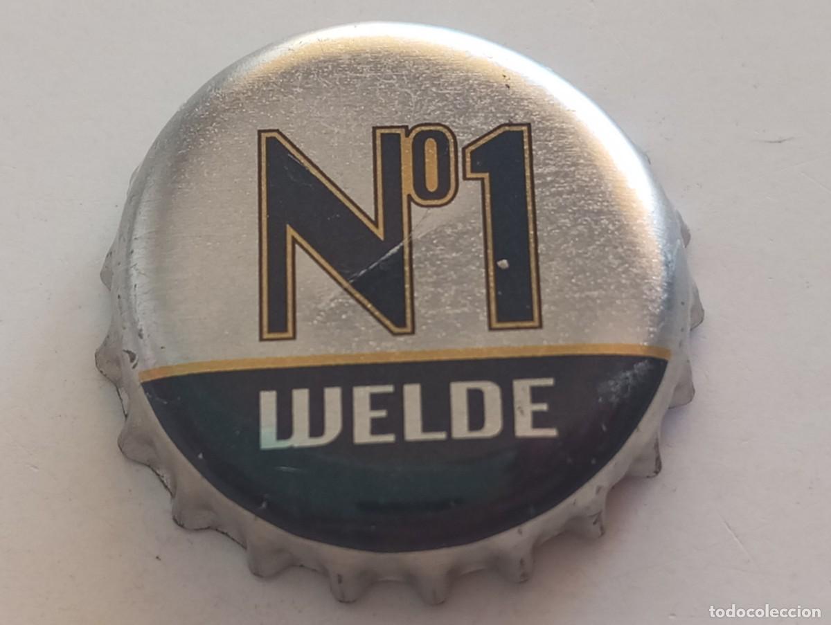 Coleccionismo de cervezas: Chapa tap&oacute;n corona de la cerveza alemana WELDE N&ordm; 1