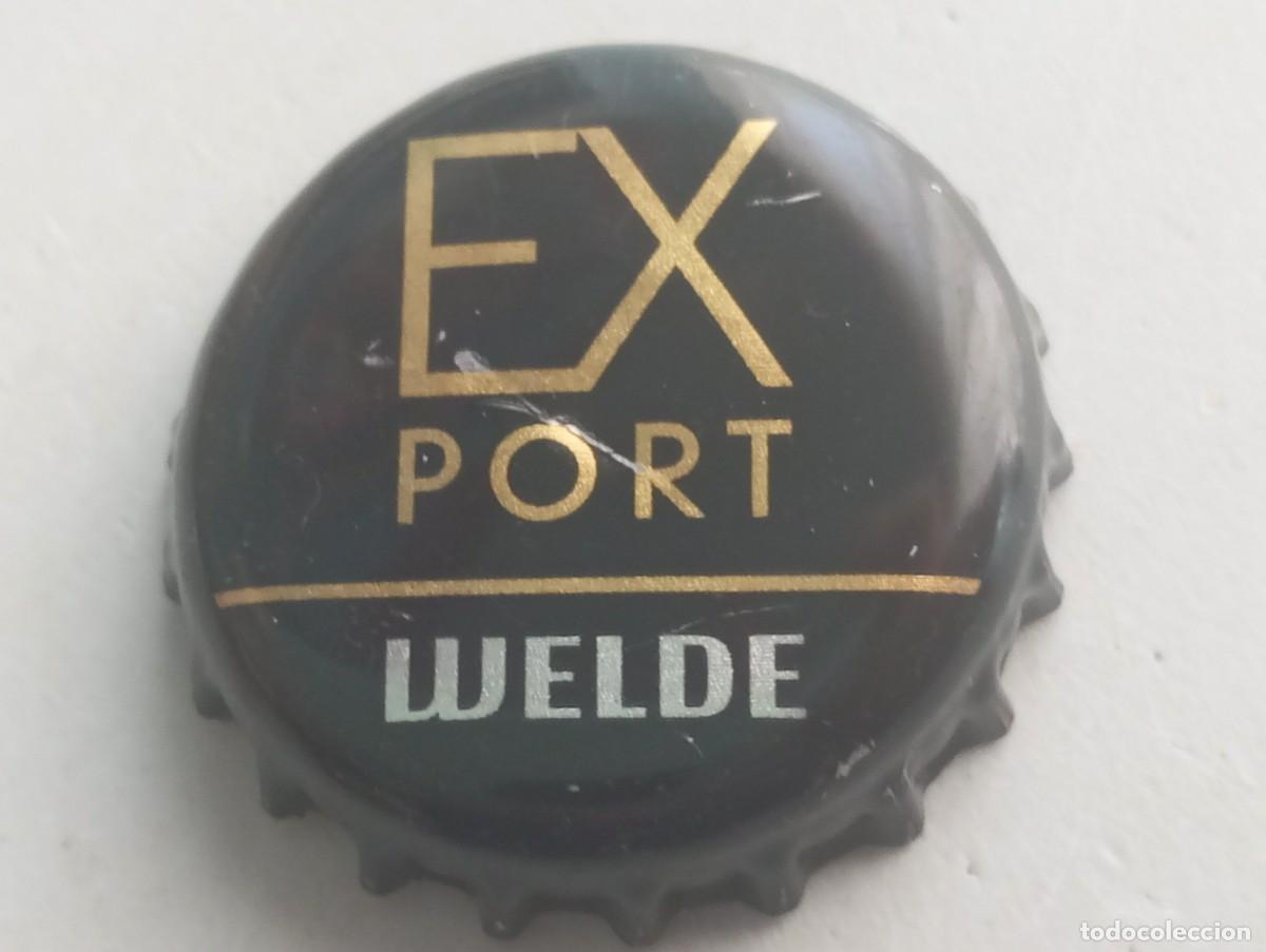 Coleccionismo de cervezas: Chapa tap&oacute;n corona de la cerveza alemana WELDE EXPORT
