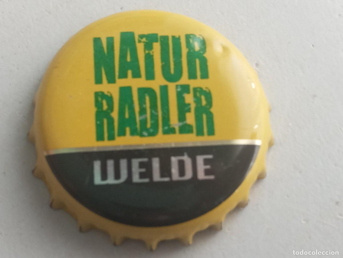 Coleccionismo de cervezas: Chapa tap&oacute;n corona de la cerveza alemana WELDE NATUR RADLER