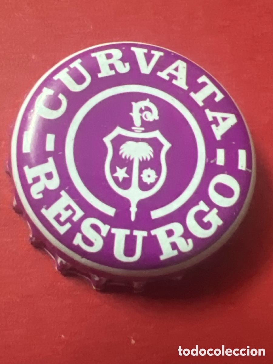 Coleccionismo de cervezas: T4/X82/O3. Chapa tap&oacute;n corona de la cerveza belga ROCHEFORT CURVATA RESURGO