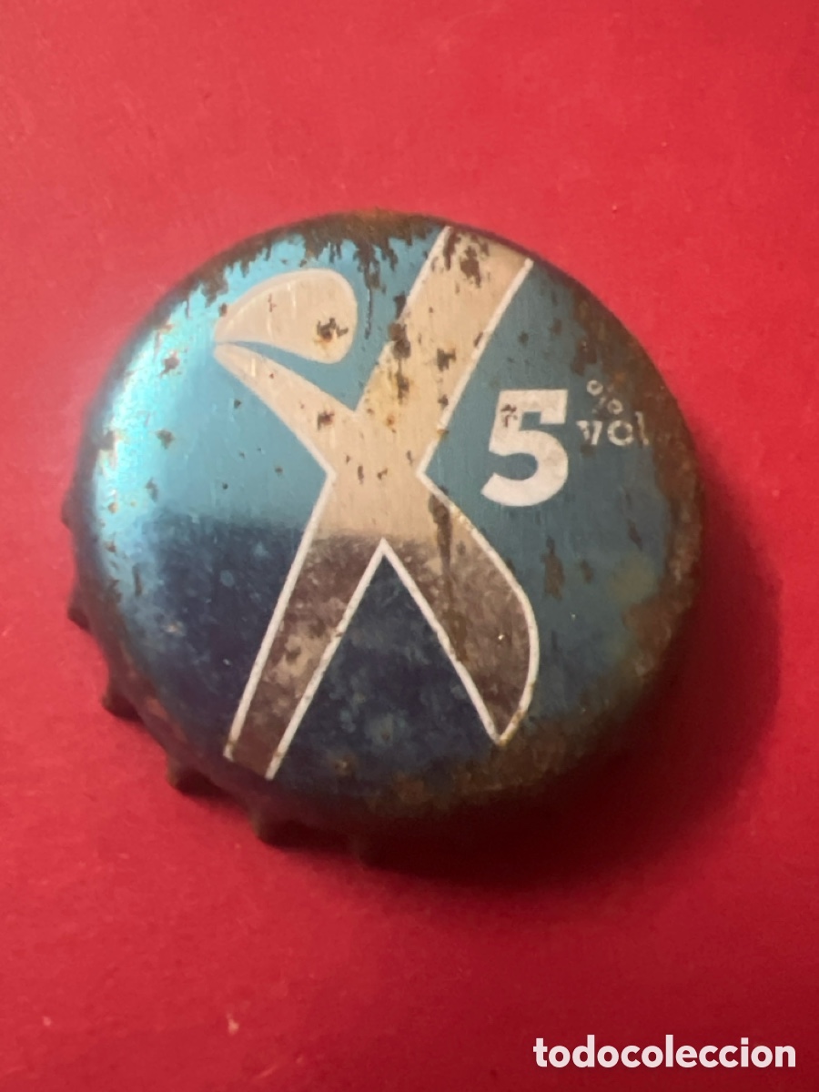 Coleccionismo de cervezas: T4/X82/O6. CHAPA CERVEZA - Motiv Kronkorken X 5% vol. Blau Karlsberg Mixery Deutschland