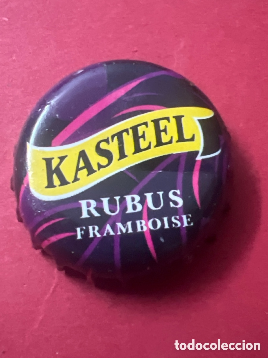 Coleccionismo de cervezas: T4/X82/Q3. Chapa tap&oacute;n corona de la cerveza belga KASTEEL RUBUS FRAMBOISE