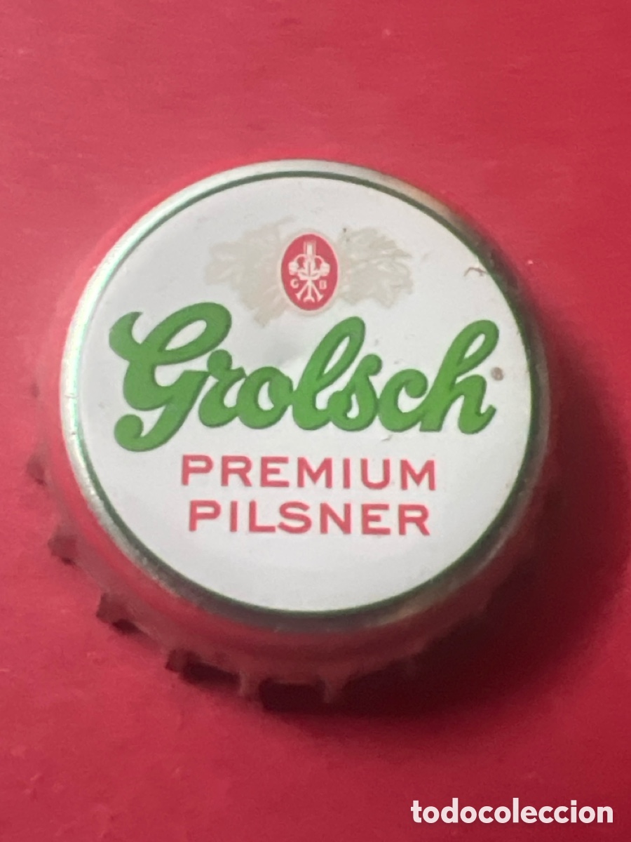 Coleccionismo de cervezas: G7. Chapa tap&oacute;n corona de la cerveza de Pa&iacute;ses Bajos GROLSCH PREMIUM PILSNER