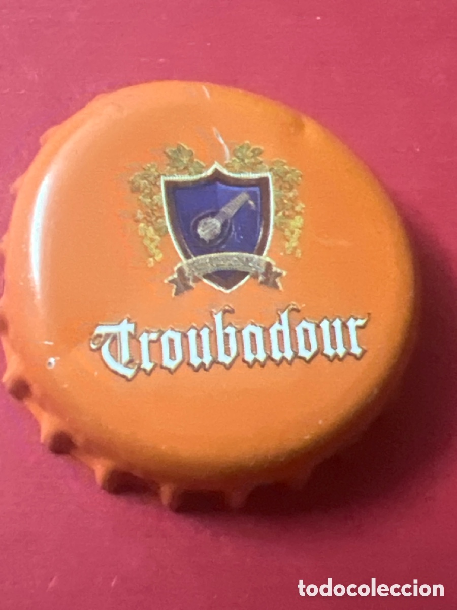 Coleccionismo de cervezas: E141. CHAPA CERVEZA - Troubadour - B&eacute;lgica