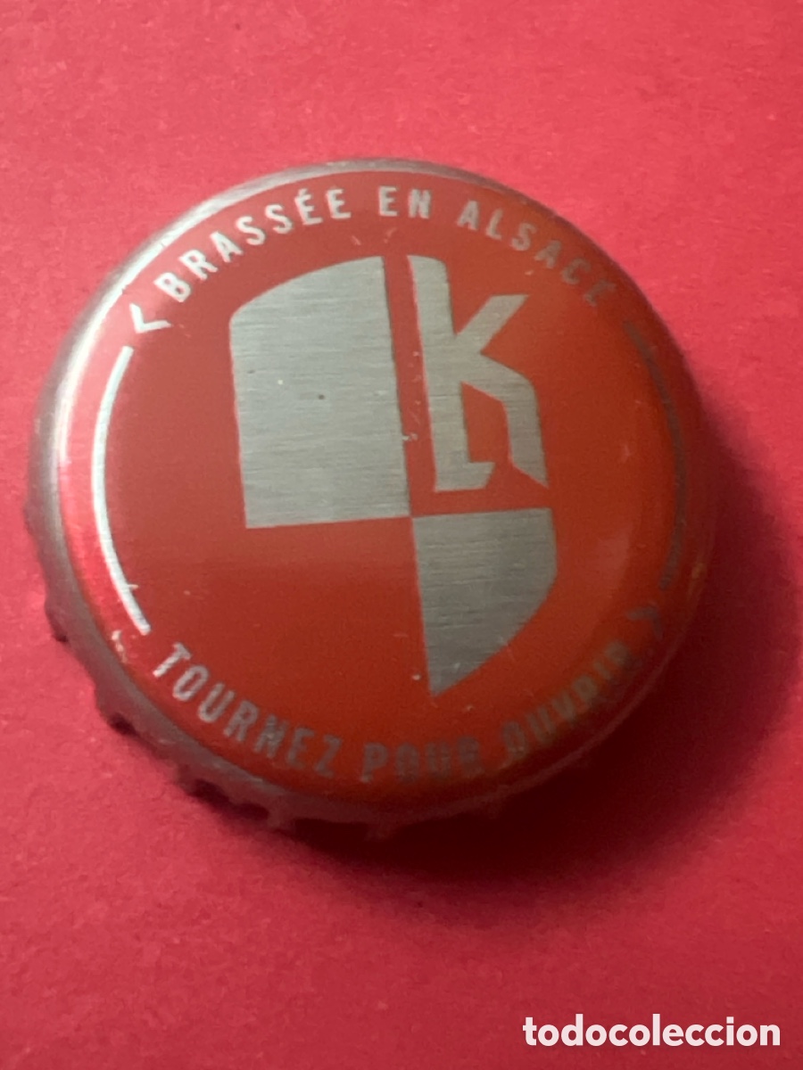 Coleccionismo de cervezas: E253. CHAPA CERVEZA - K Brass&eacute;e en Alsace tournez pour ouvrir - FRANCIA