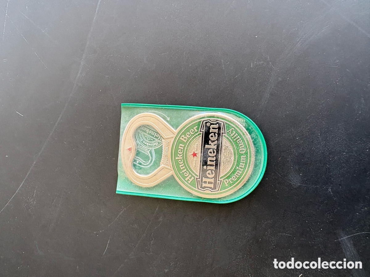 Coleccionismo de cervezas: Abridor botellas/roulette antiguo Heineken