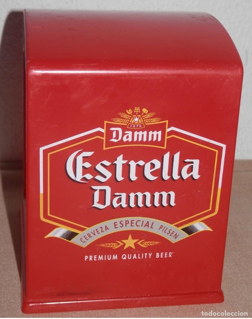 Coleccionismo de cervezas: SERVILLETERO VINTAGE DE LA CERVEZA ESTRELLA DAMM