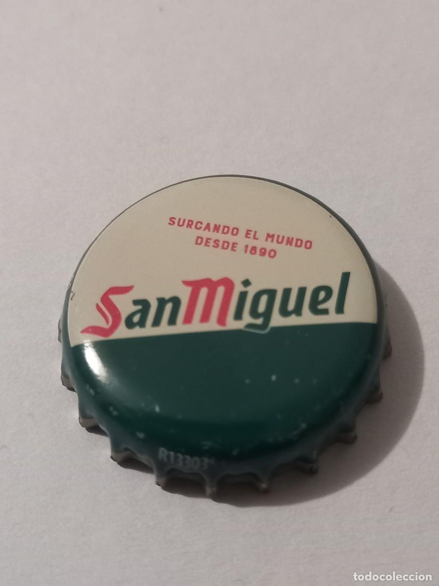 Coleccionismo de cervezas: CHAPA CERVEZA SAN MIGUEL, FACTOR&Iacute;A U