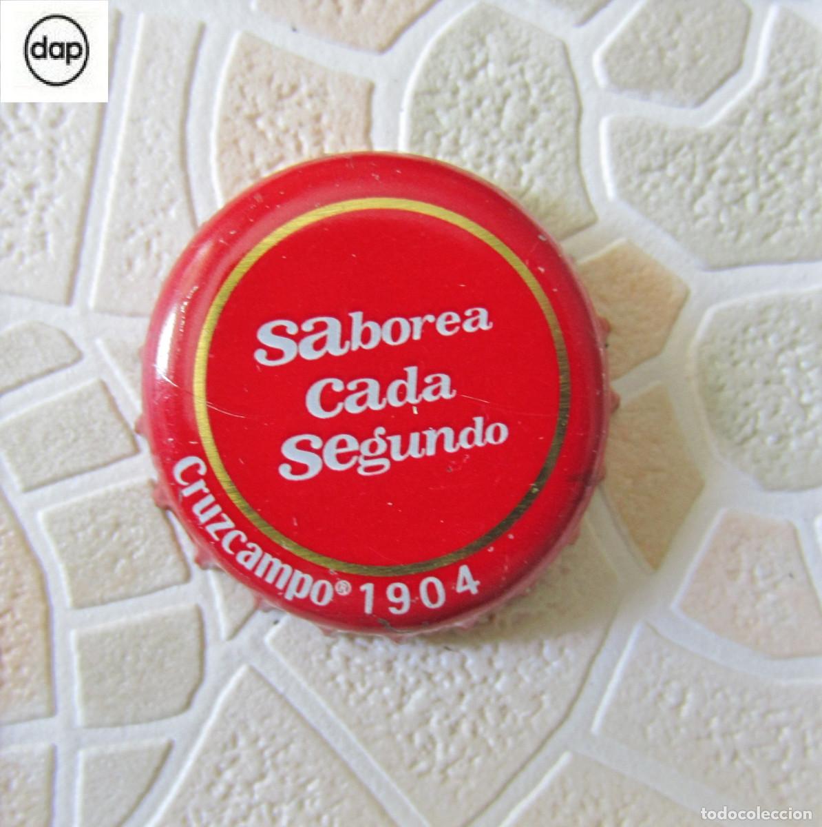 Coleccionismo de cervezas: CHAPAS TAPON CORONA CHAPA CERVEZA CRUZCAMPO SABOREA CADA SEGUNDO