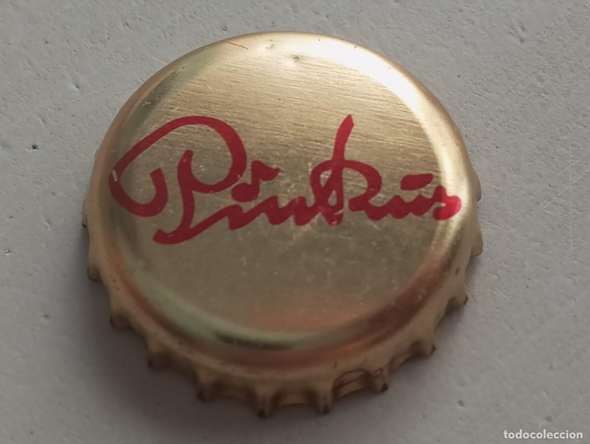 Coleccionismo de cervezas: Chapa tap&oacute;n corona de la cerveza alemana PINKUS