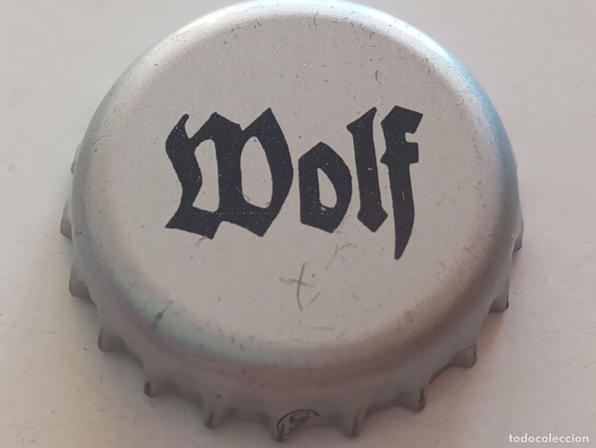 Coleccionismo de cervezas: Chapa tap&oacute;n corona de la cerveza alemana WOLF