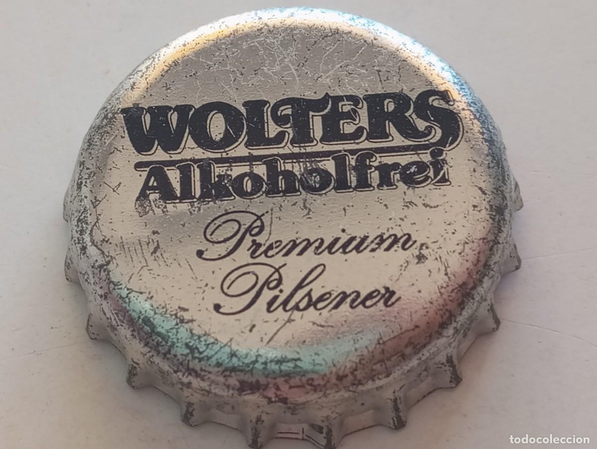 Coleccionismo de cervezas: Chapa tap&oacute;n corona de la cerveza alemana WOLTERS ALKOHOLFREI PREMIUM PILSENER