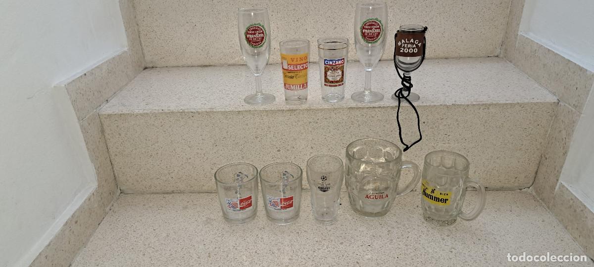 Coleccionismo de cervezas: LOTE DE 10 JARRAS Y VASOS DE CERVEZA - REFRESCOS Y LICORES