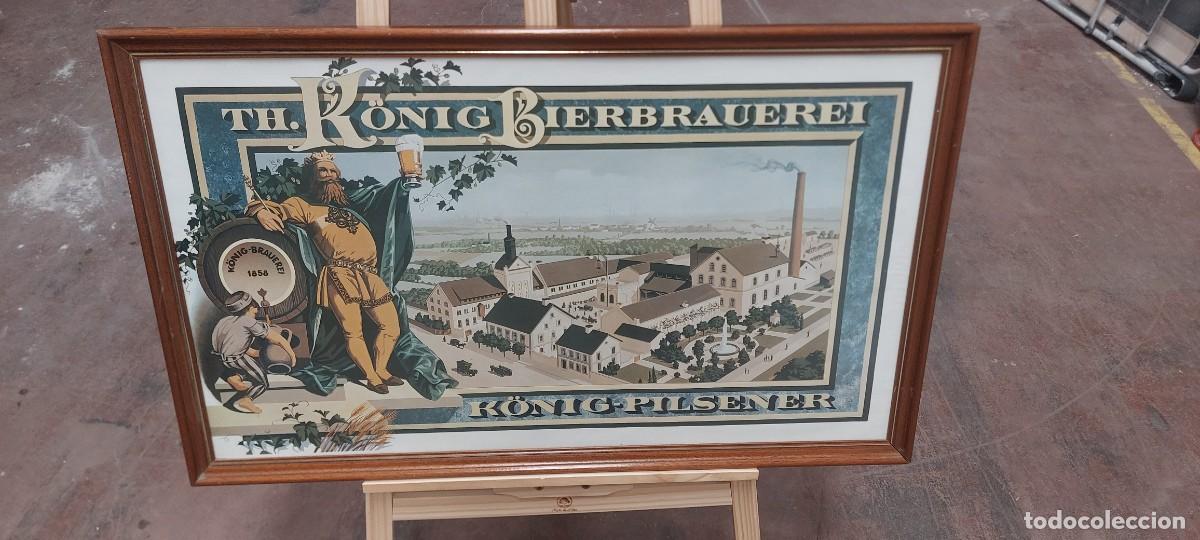 Coleccionismo de cervezas: Cuadro Fabrica de cerveza Konig Duisburgo