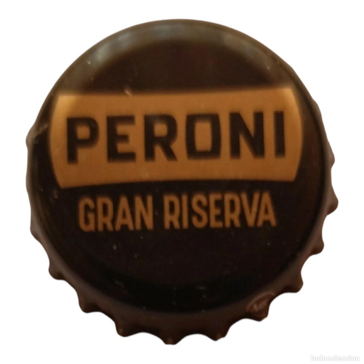 Coleccionismo de cervezas: CHAPA DE CERVEZA PERONI GRAN RESERVA. USADO.