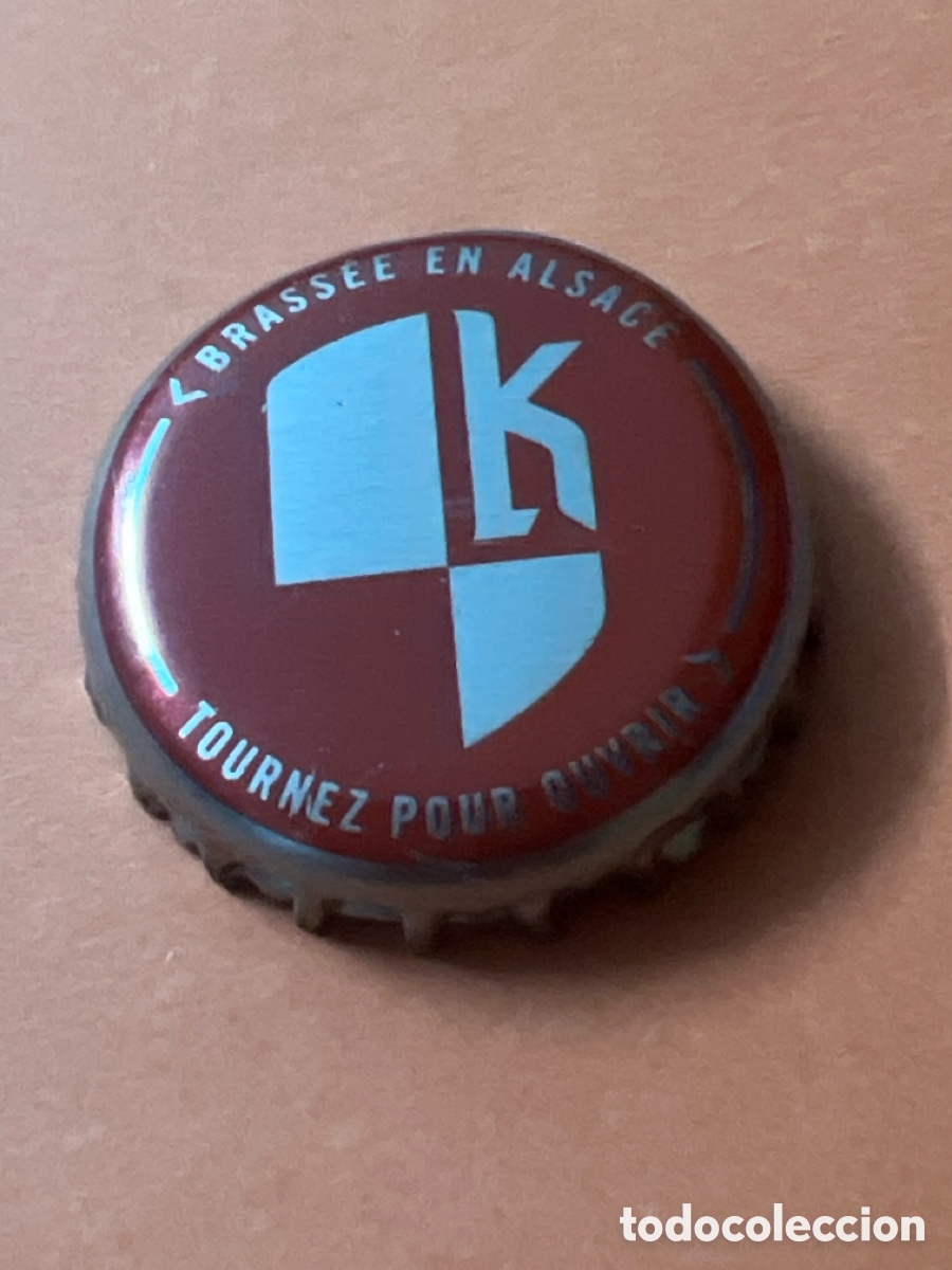Coleccionismo de cervezas: T4/X86/Q4. CHAPA CERVEZA - K Brass&eacute;e en Alsace tournez pour ouvrir - FRANCIA