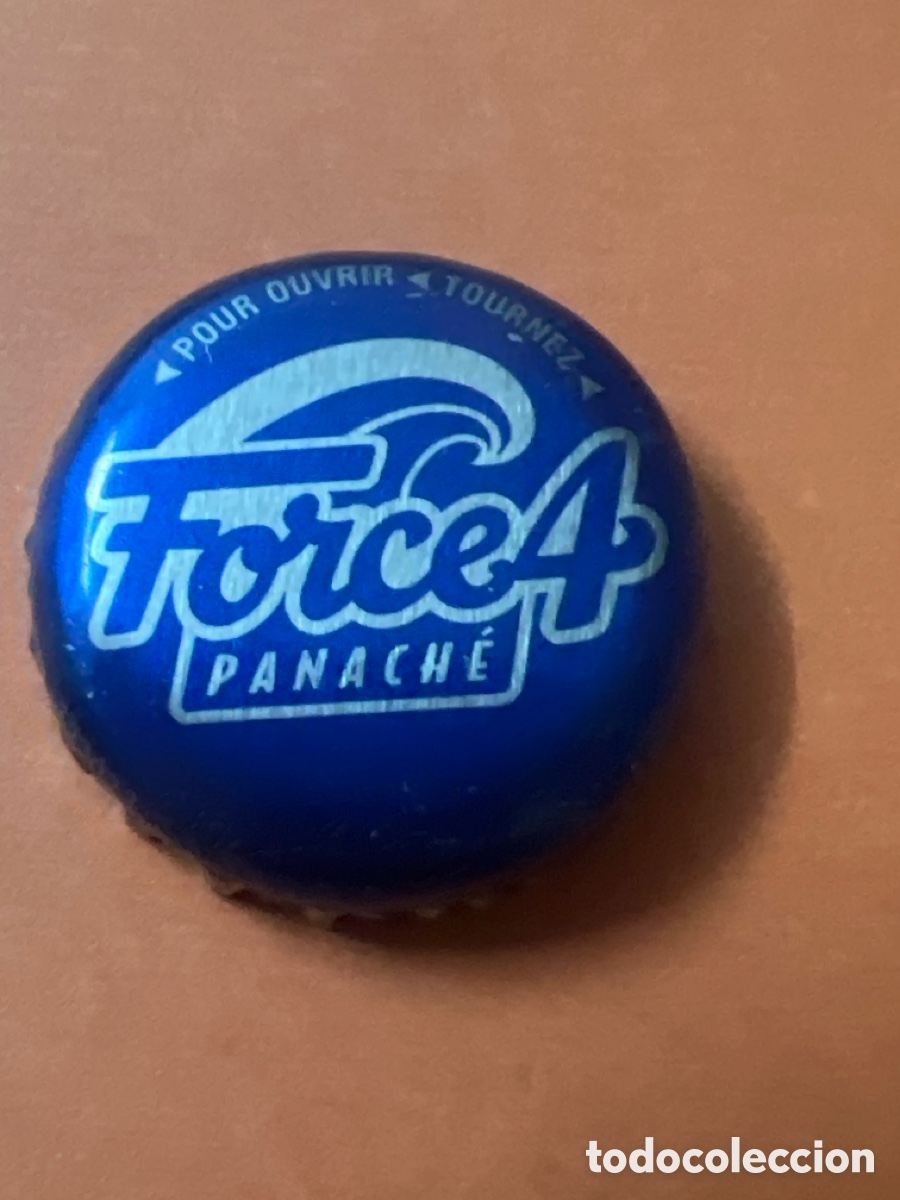 Coleccionismo de cervezas: T4/X81/J1. CHAPA CERVEZA - Force 4 Panach&eacute; pour ouvrir tournez