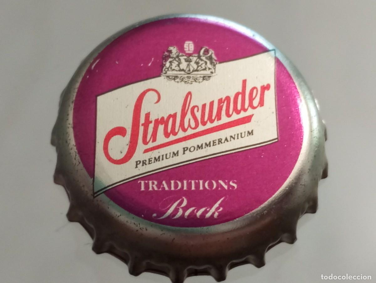 Coleccionismo de cervezas: Chapa tap&oacute;n corona de la cerveza alemana STRALSUNDER PREMIUM POMMERANIUM TRADITIONS BOCK