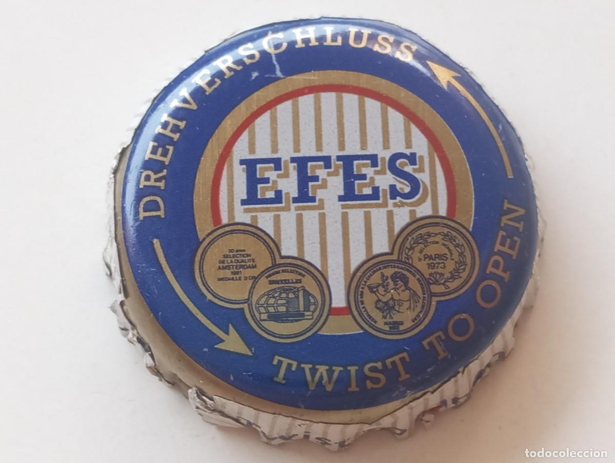 Coleccionismo de cervezas: Chapa tap&oacute;n corona ALEMANA de la cerveza turca EFES (TWIST TO OPEN - DREHVERSCHLUSS)